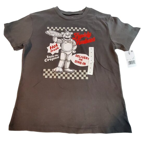 Five Nights At Freddys Freddy Fazbear Pizza T-ShirtSize M Brown Crew neck design - Picture 5 of 7